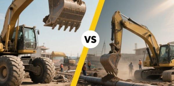 difference between excavator and backhoe